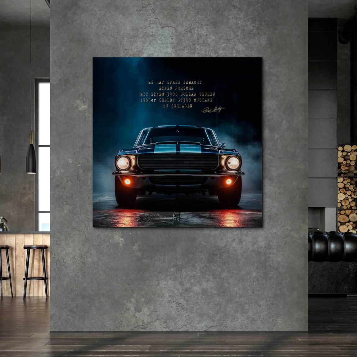 Ford Mustang Shelby Alu Dibond Bild