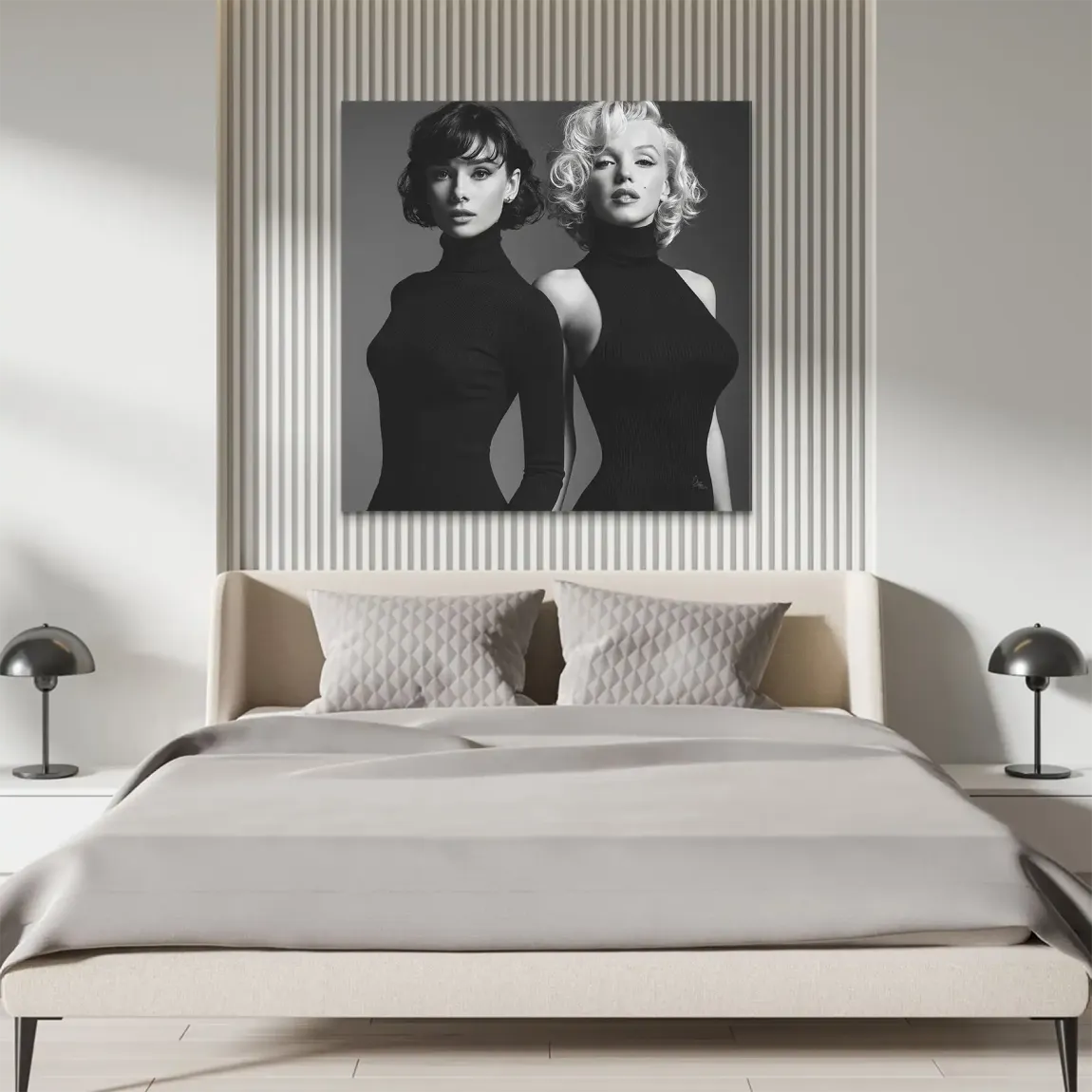 Audrey & Marilyn Alu Dibond Wandbild