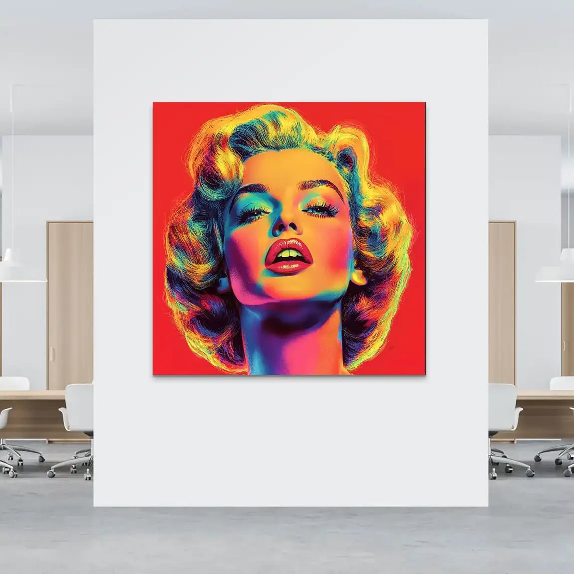 Marilyn Monroe Pop Art Style Alu Dibond Bild INGALERIE