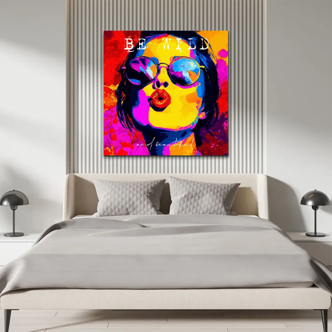 Be Wild Alu Dibond Wandbild