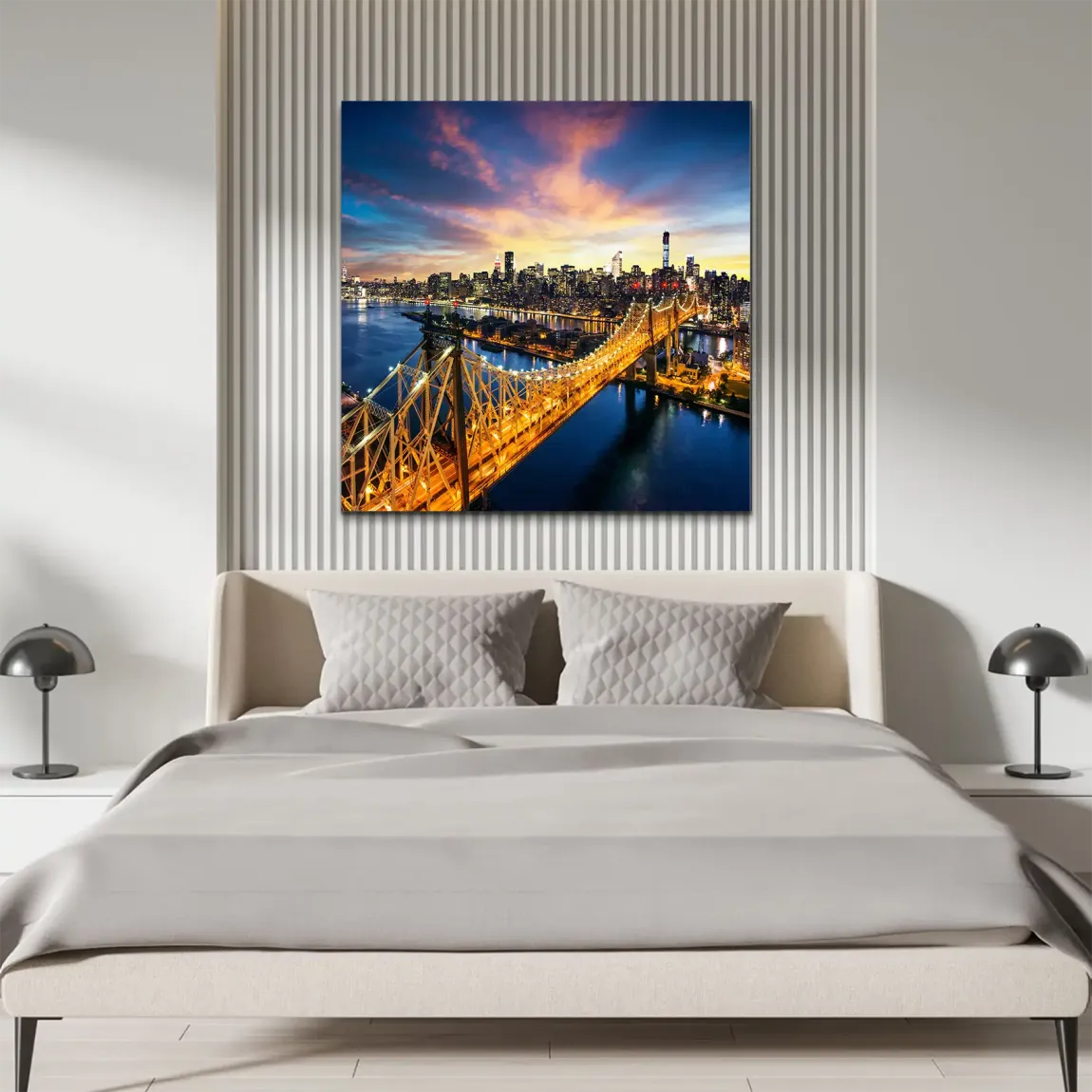 Manhattan Panorama Alu Dibond Wandbild