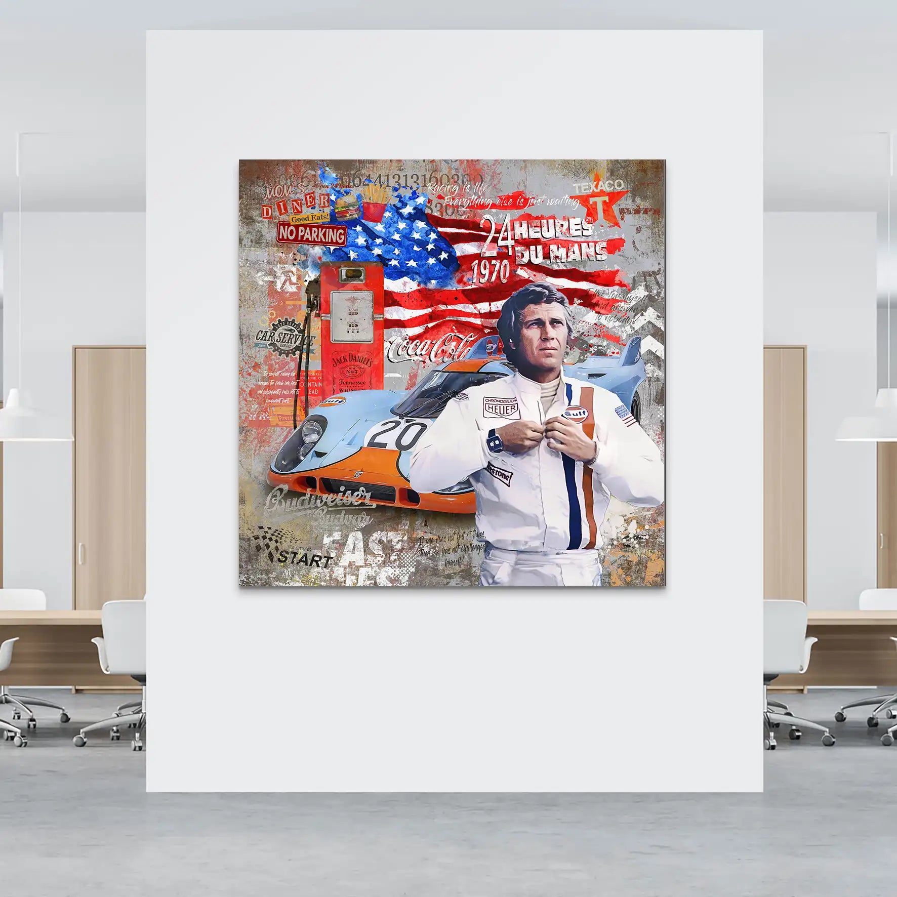 Steve USA 917 Porsche AluDibond Bild INGALERIE