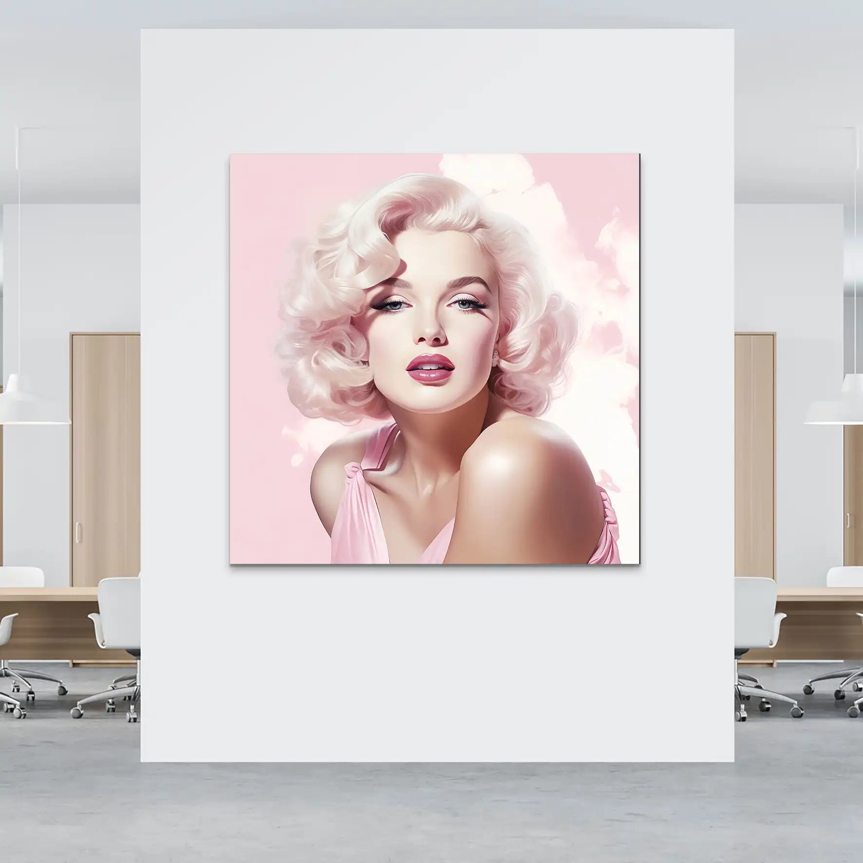 Pink Marilyn AluDibond Bild INGALERIE