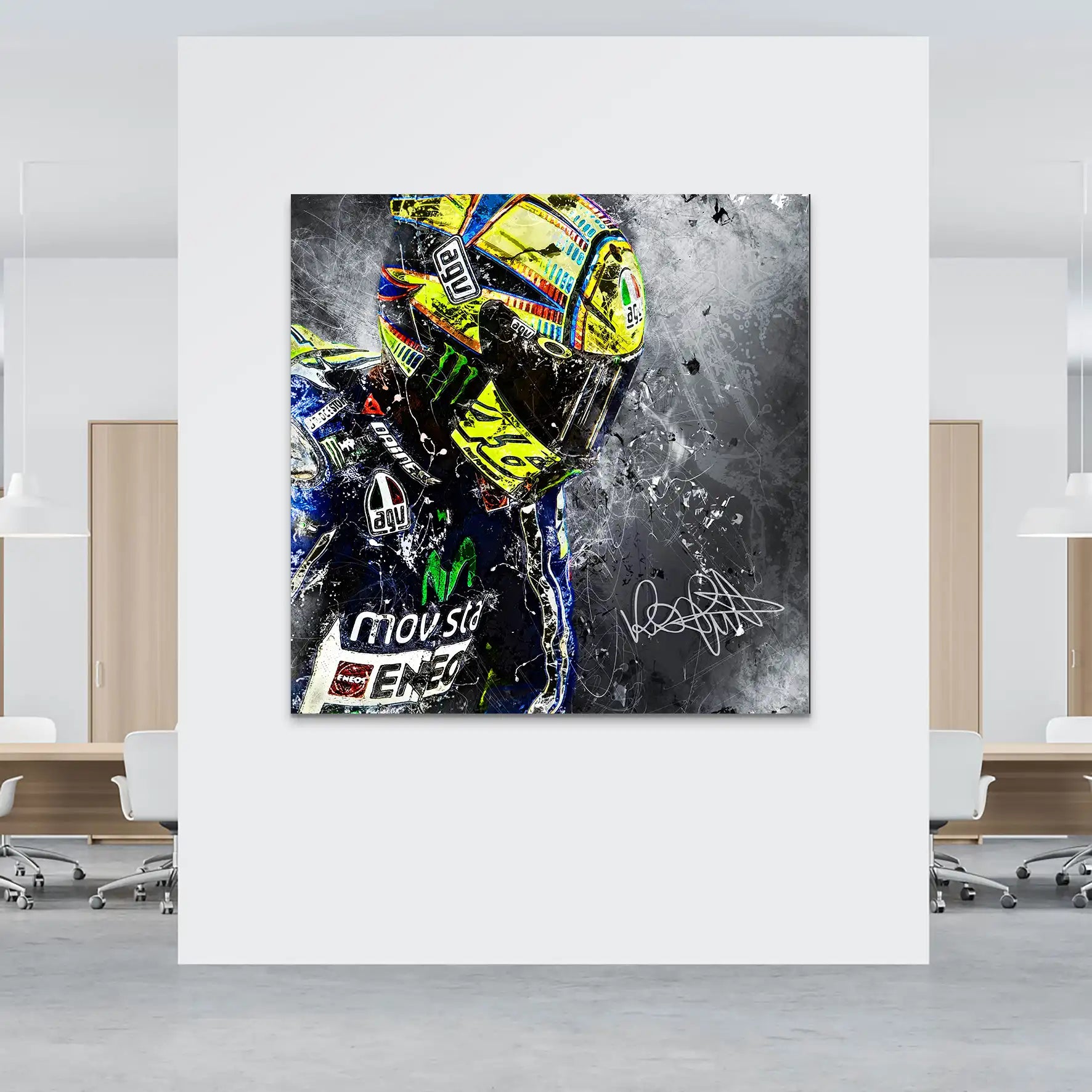 Rossi Abstrakt Style AluDibond Bild INGALERIE