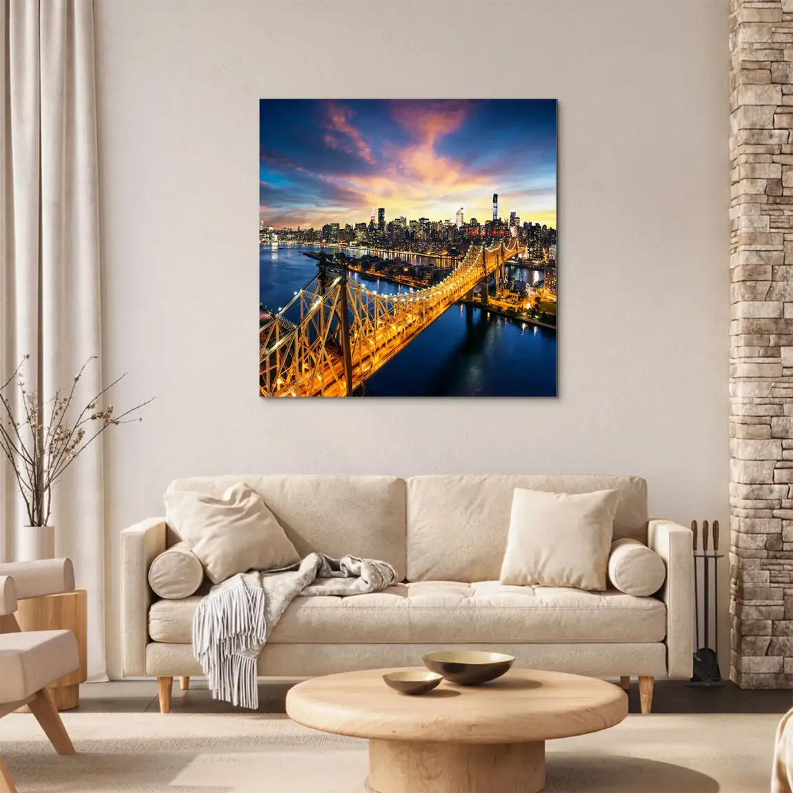 Manhattan Panorama Alu Dibond Wandbild