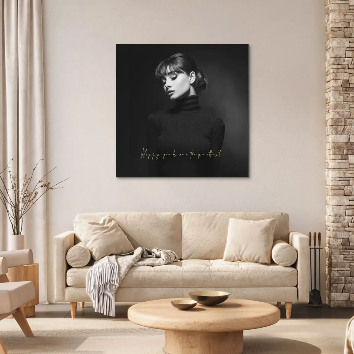 Audrey Hepburn Pretty Alu Dibond Wandbild