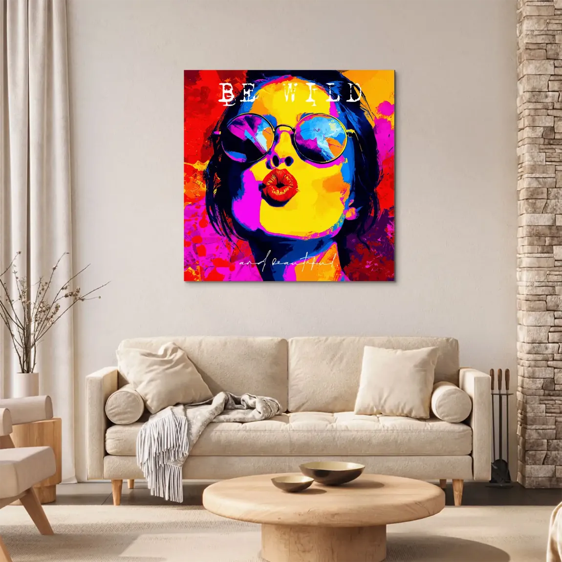 Be Wild Alu Dibond Wandbild