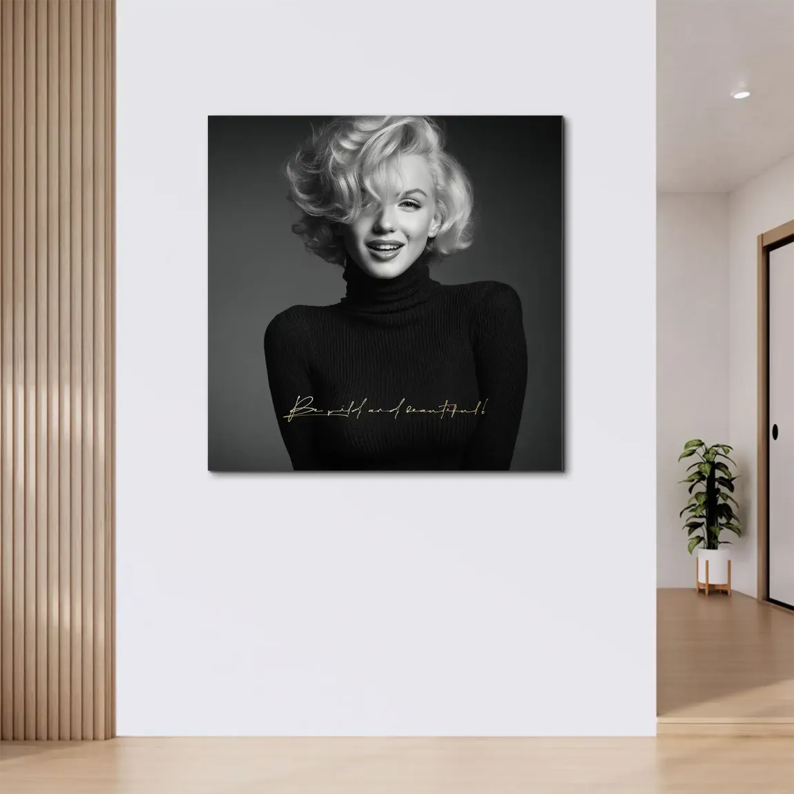 Marilyn Monroe Be Wild Alu Dibond Wandbild