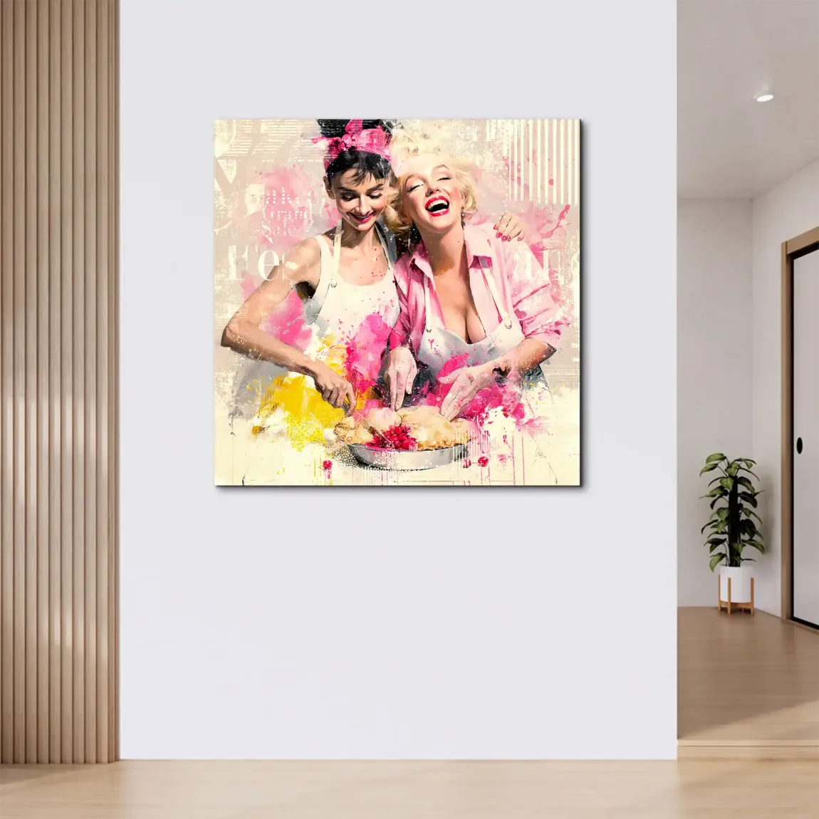 Audrey Marilyn Joy Alu Dibond Wandbild