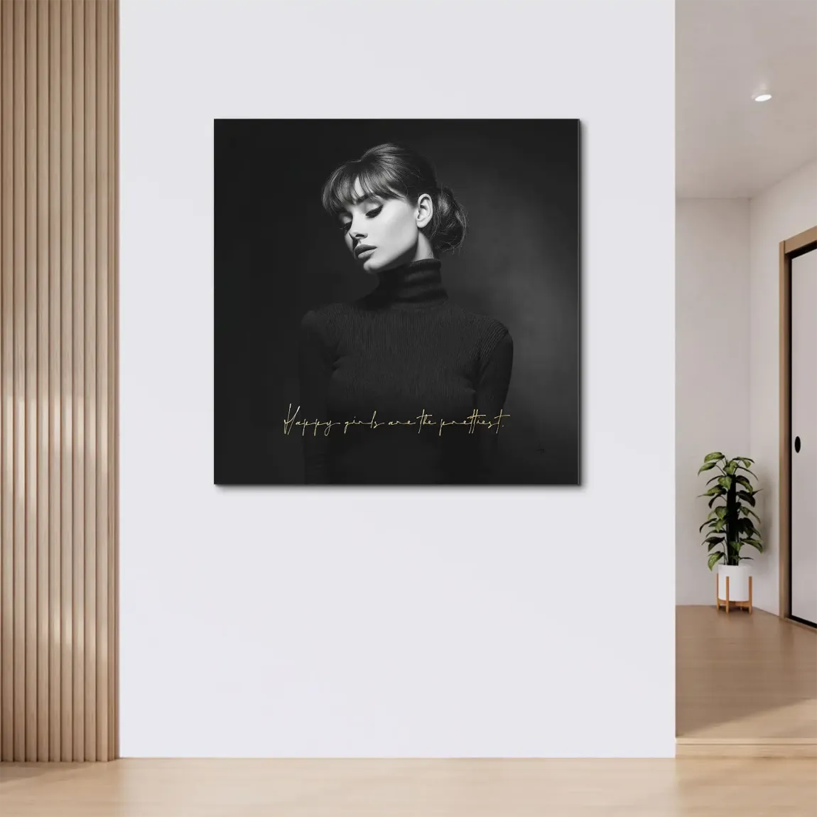 Audrey Hepburn Pretty Alu Dibond Wandbild