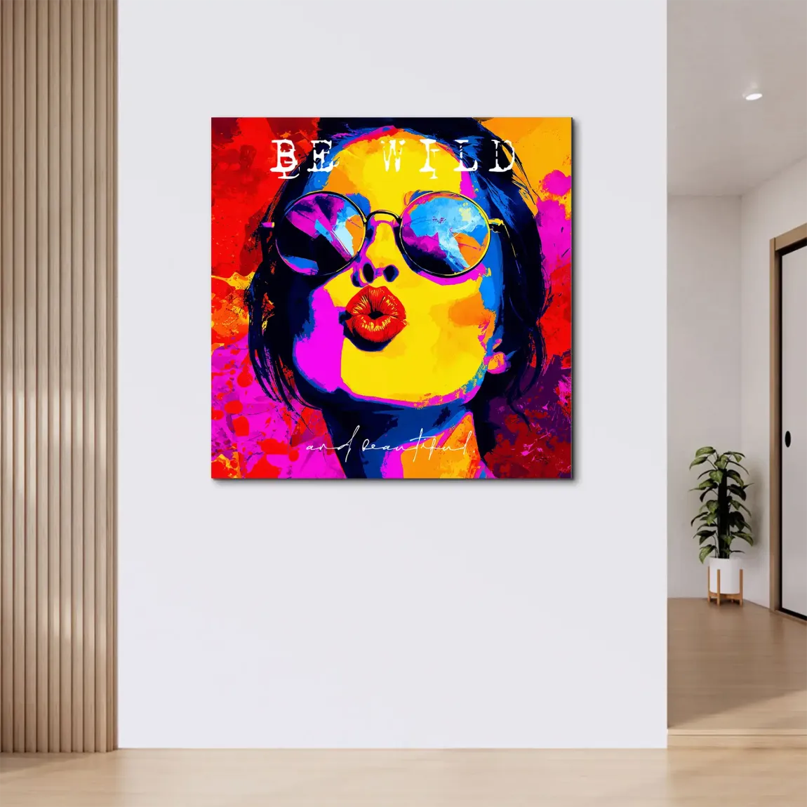 Be Wild Alu Dibond Wandbild