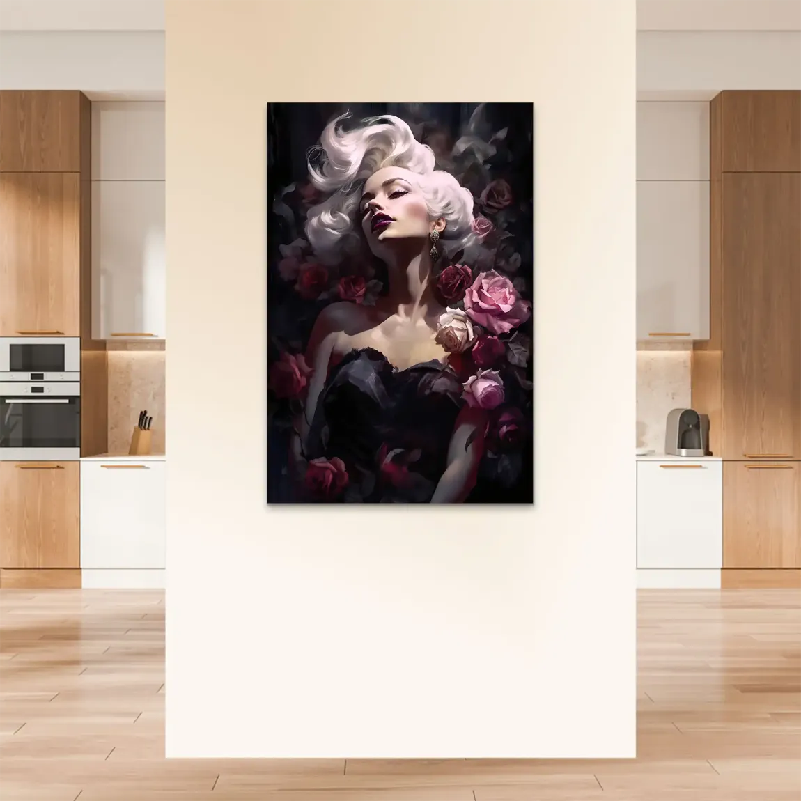 Velvet Rose Marilyn Monroe Alu Dibond Bild