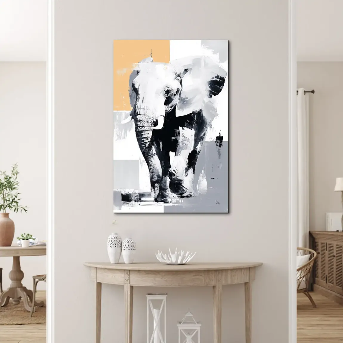 Majestätischer Elefant Alu Dibond Bild