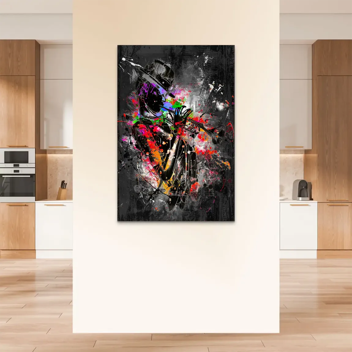 Color Jazz Trompete Alu Dibond Bild