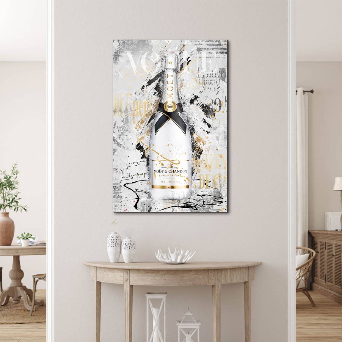 Champagner Prestige Alu Dibond Wandbild