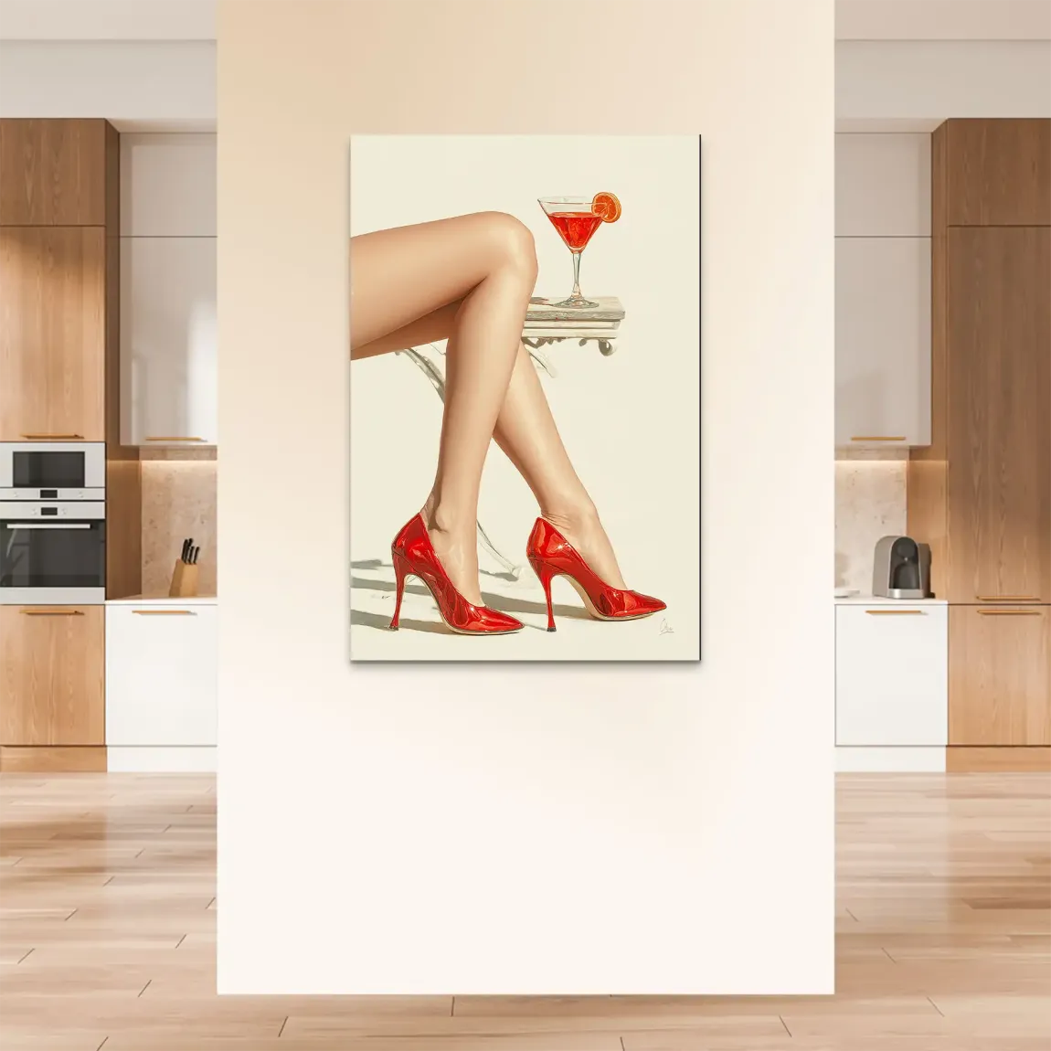 Red Heels Delight Alu Dibond Bild