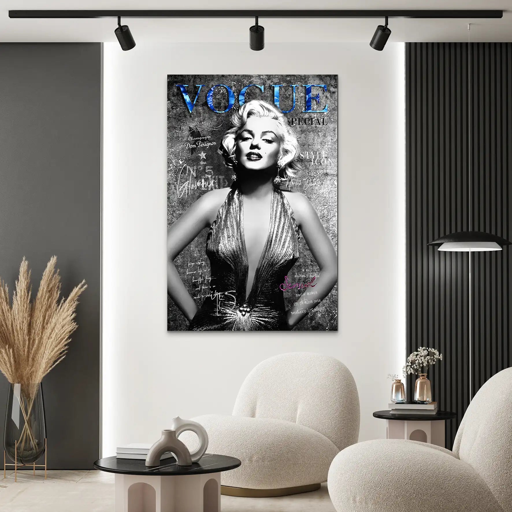 Marilyn Vogue AluDibond Bild INGALERIE