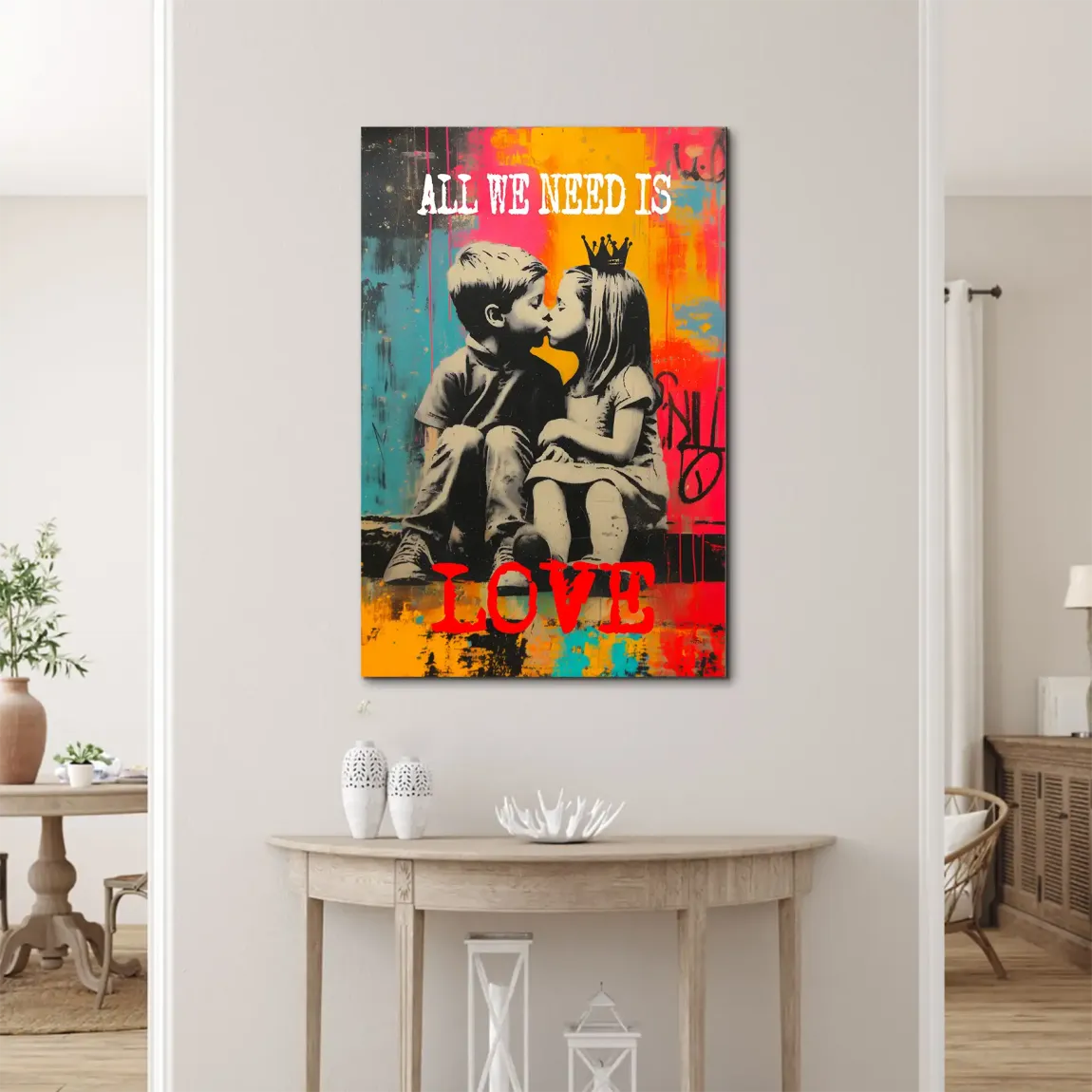 Need Love Art Alu Dibond Wandbild