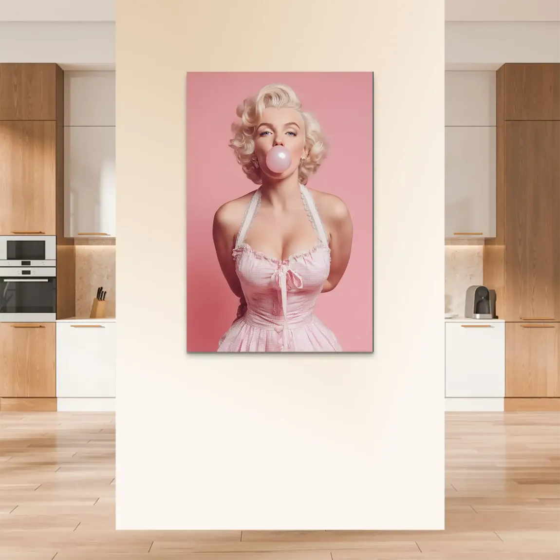 Monroe Bubble Charm Alu Dibond Bild