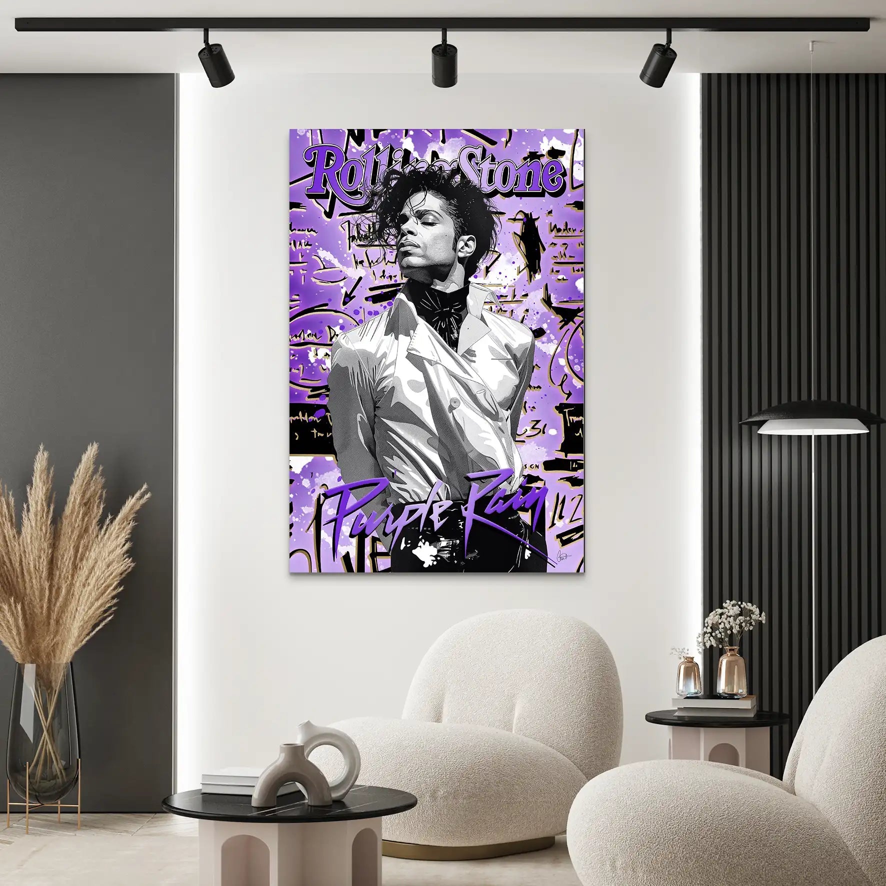 Purple Rain AluDibond Bild INGALERIE