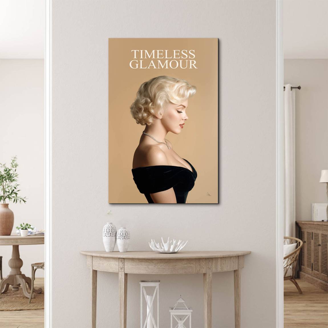 Marilyn Monroe Glam Allure Alu Dibond Wandbild
