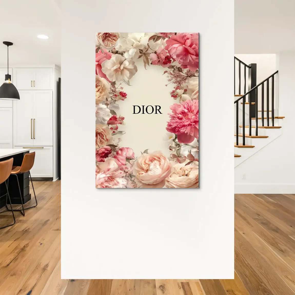Floral Couture Alu Dibond Bild - INGALERIE | Dein Onlineshop für moderne Wandbilder