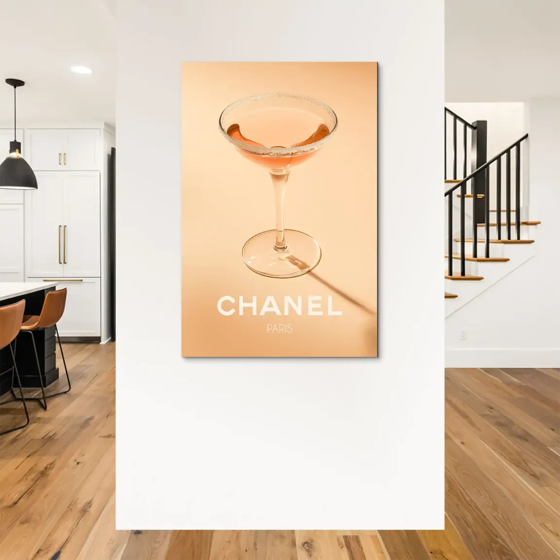 Chanel Glam Cocktail Alu Dibond Bild