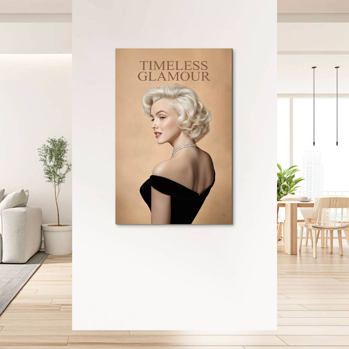Marilyn Monroe Zeitlos Alu Dibond Wandbild
