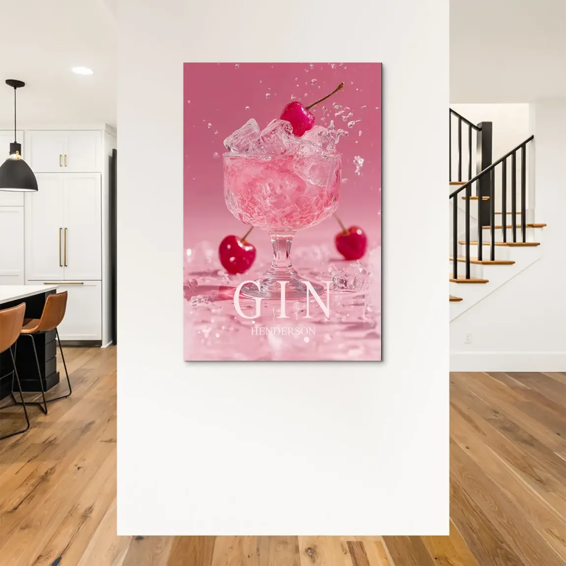 Gin Rosé Alu Dibond Bild