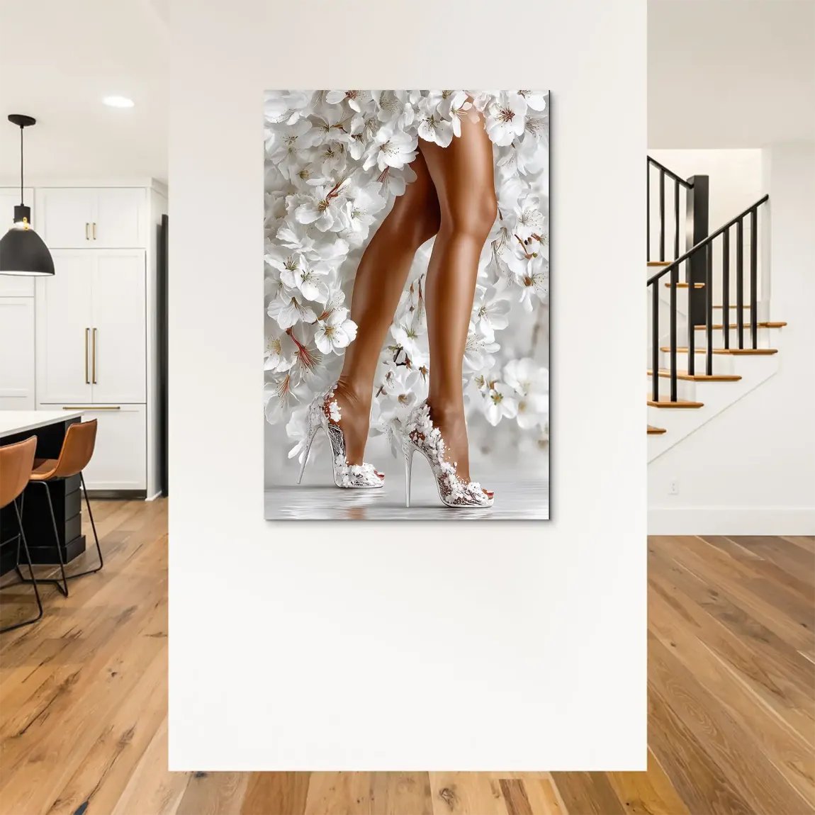 Sensual Blossom Heels Alu Dibond Bild