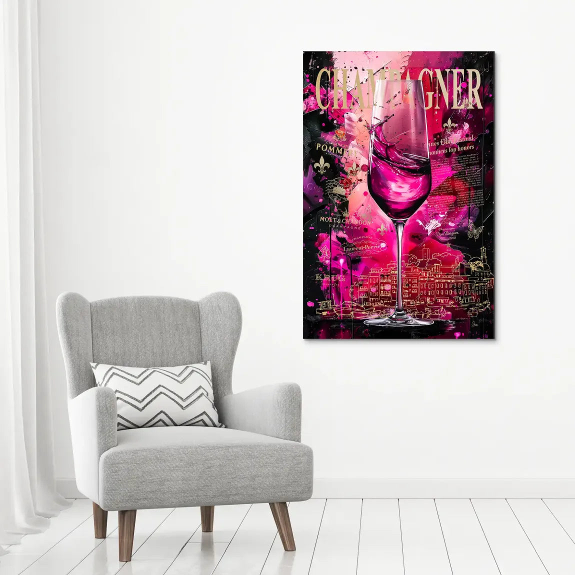 Velvet Royale Champagne Alu Dibond Bild INGALERIE