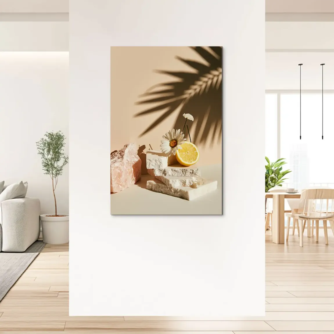 Zitrus Blüte Alu Dibond Wandbild