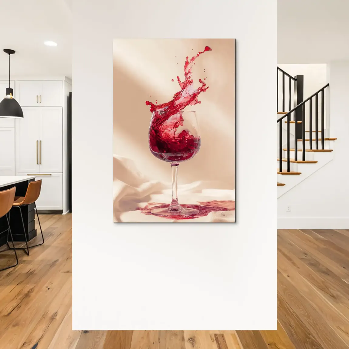 Ruby Splash Alu Dibond Bild
