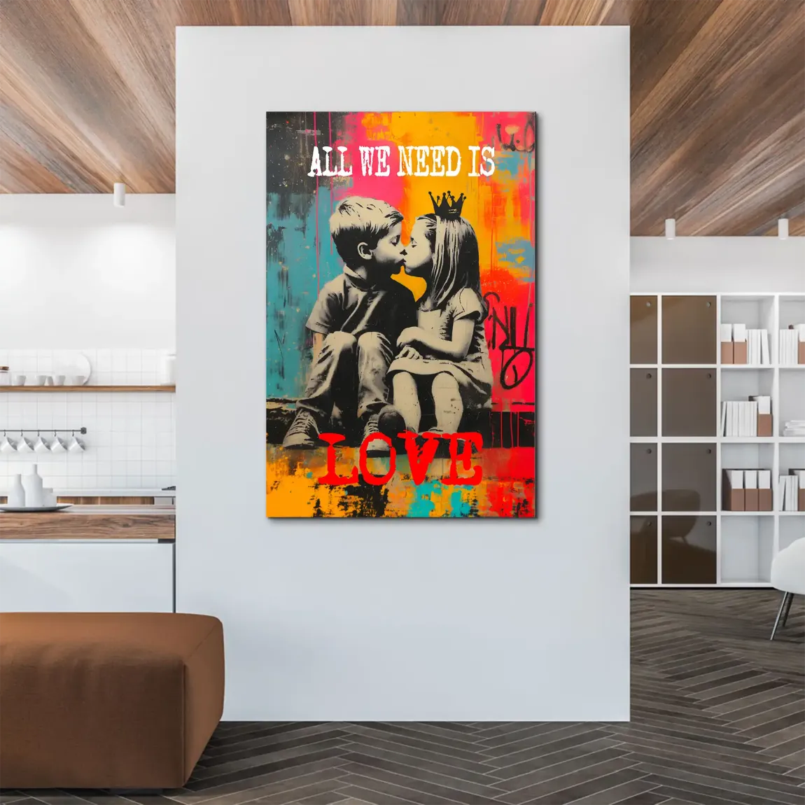 Need Love Art Alu Dibond Wandbild