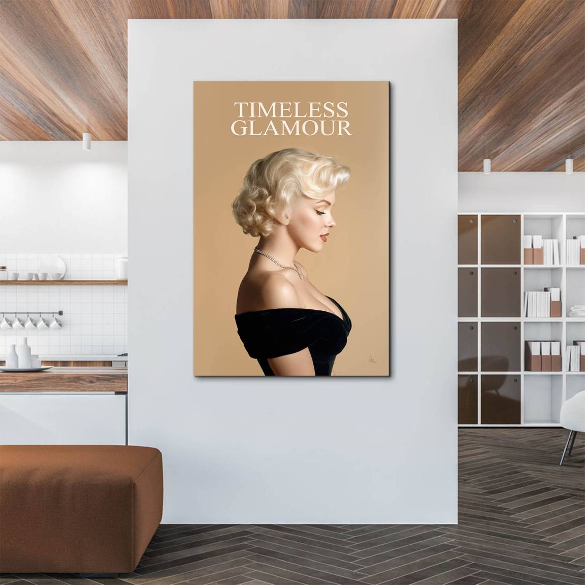 Marilyn Monroe Glam Allure Alu Dibond Wandbild