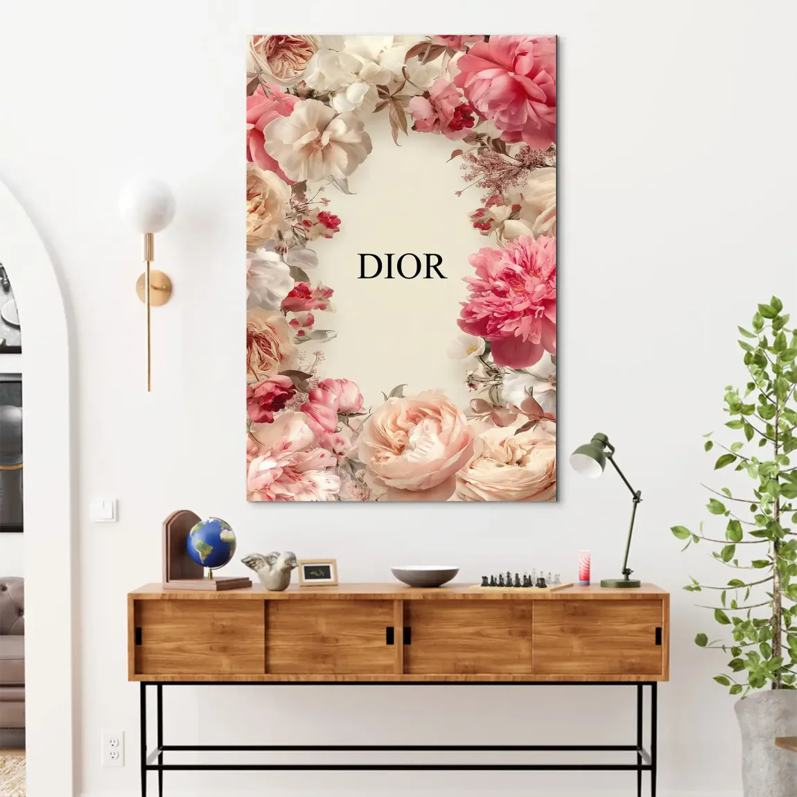 Floral Couture Alu Dibond Bild - INGALERIE | Dein Onlineshop für moderne Wandbilder