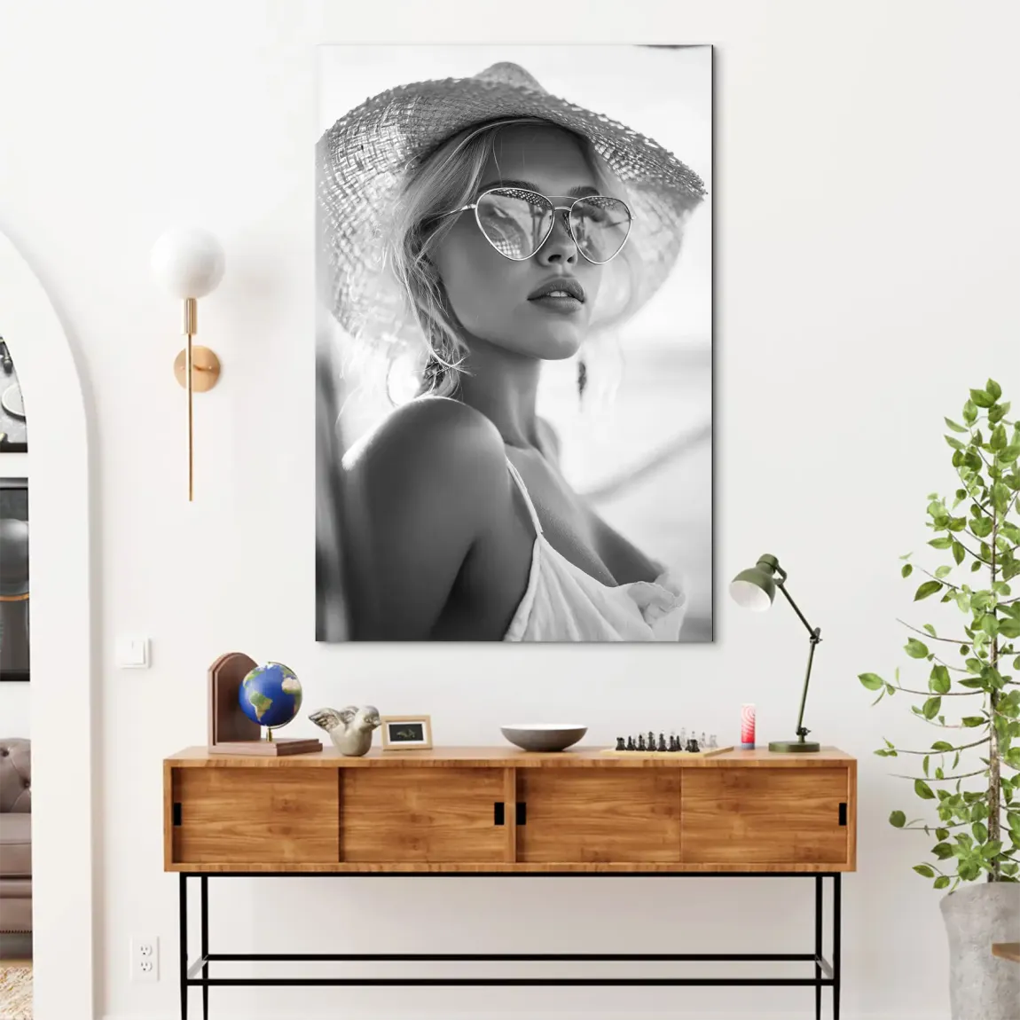 Summer Glam Noir Alu Dibond Bild