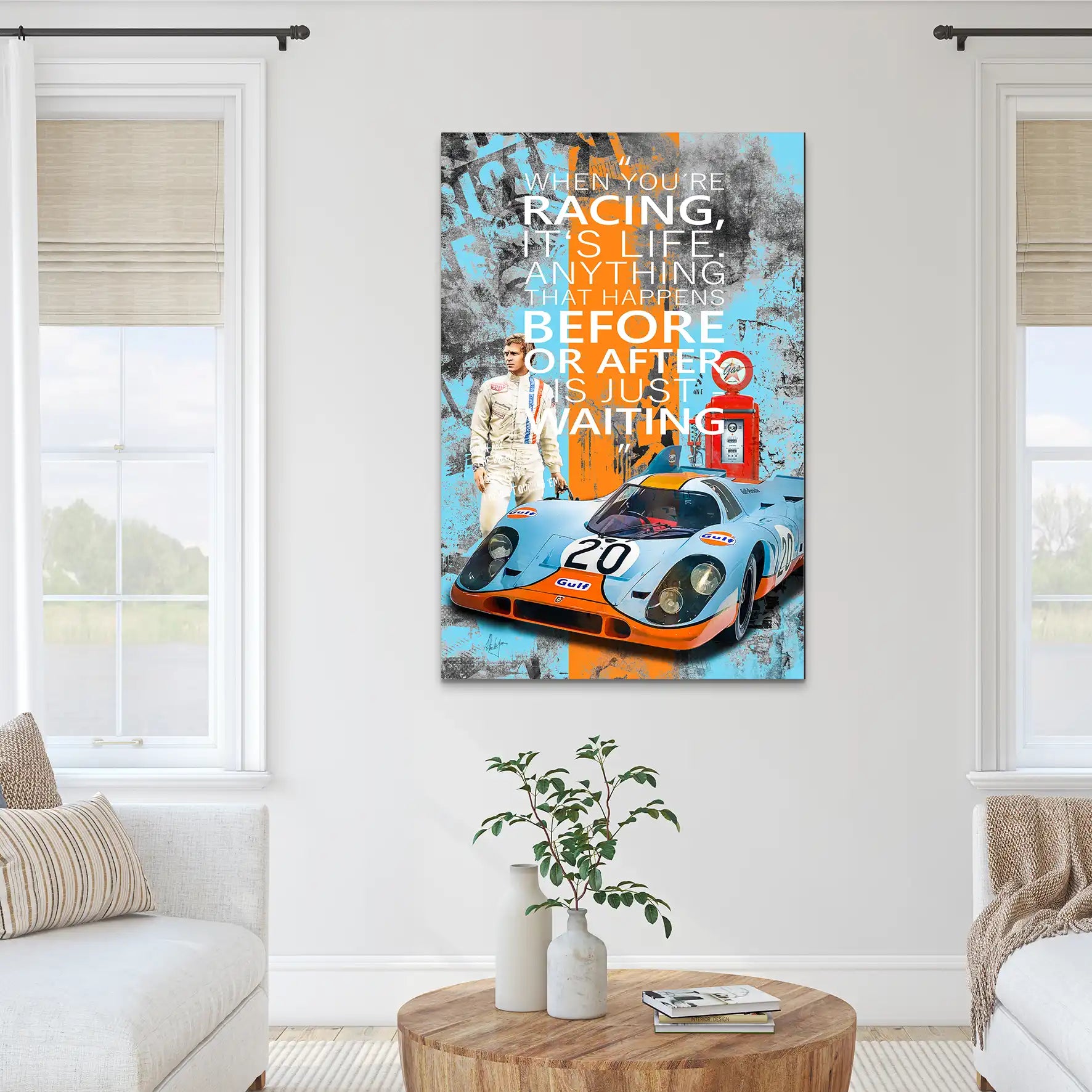 Steve Racing Is Life AluDibond Bild INGALERIE