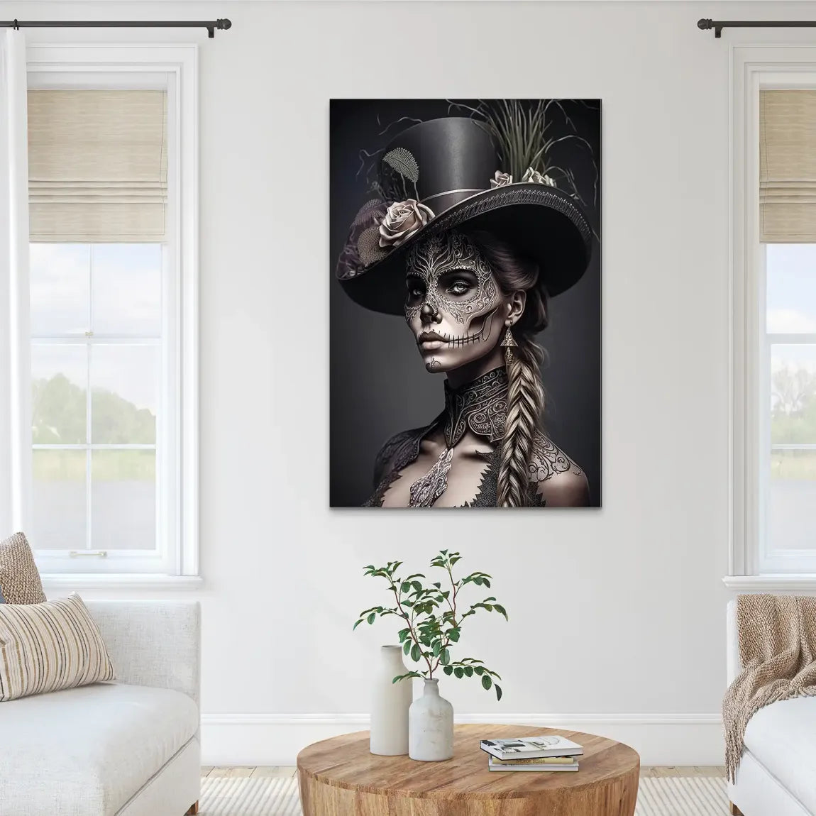 Velvet Noir La Catrina Alu Dibond Bild