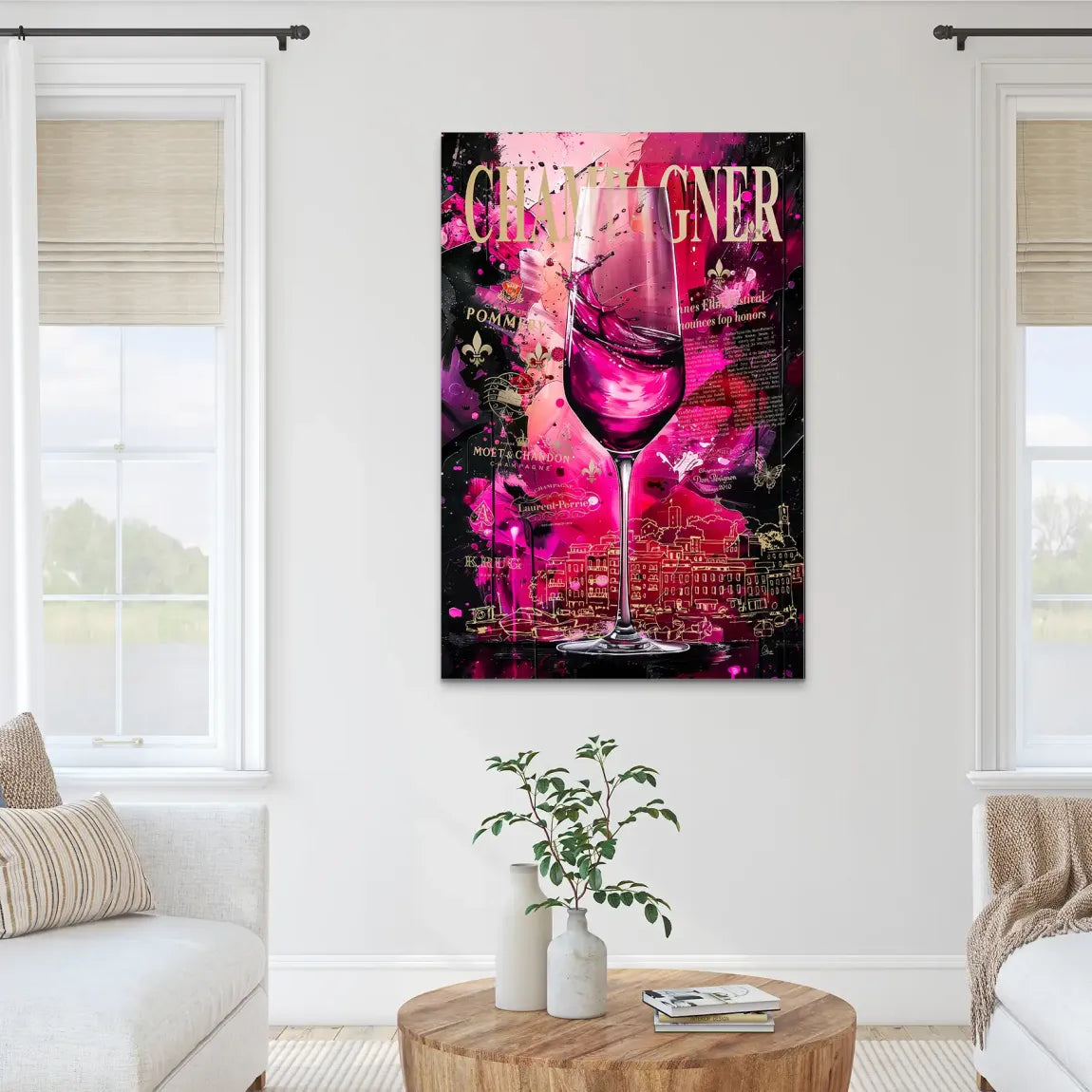 Velvet Royale Champagne Alu Dibond Bild INGALERIE