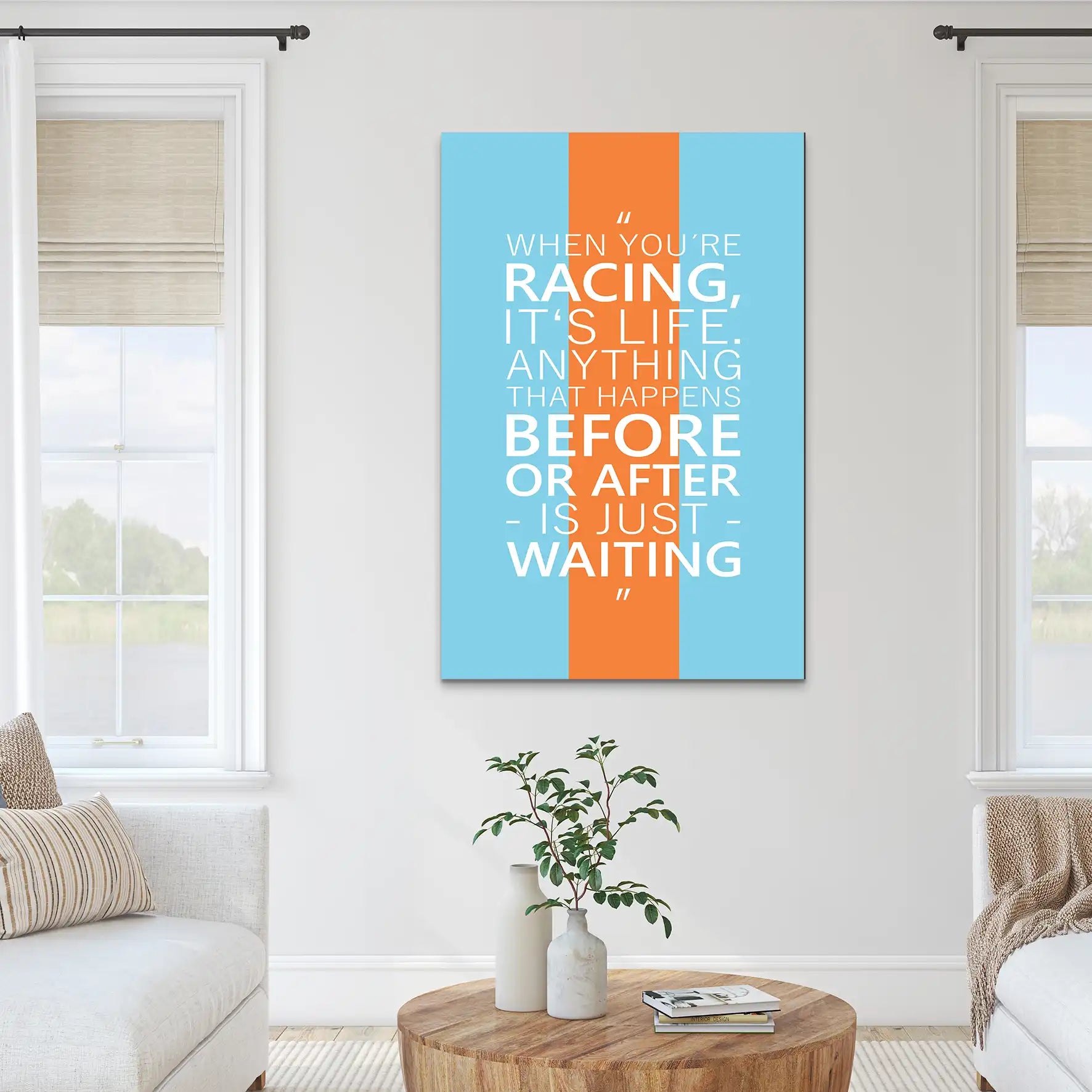 Racing Is Life AluDibond Bild INGALERIE