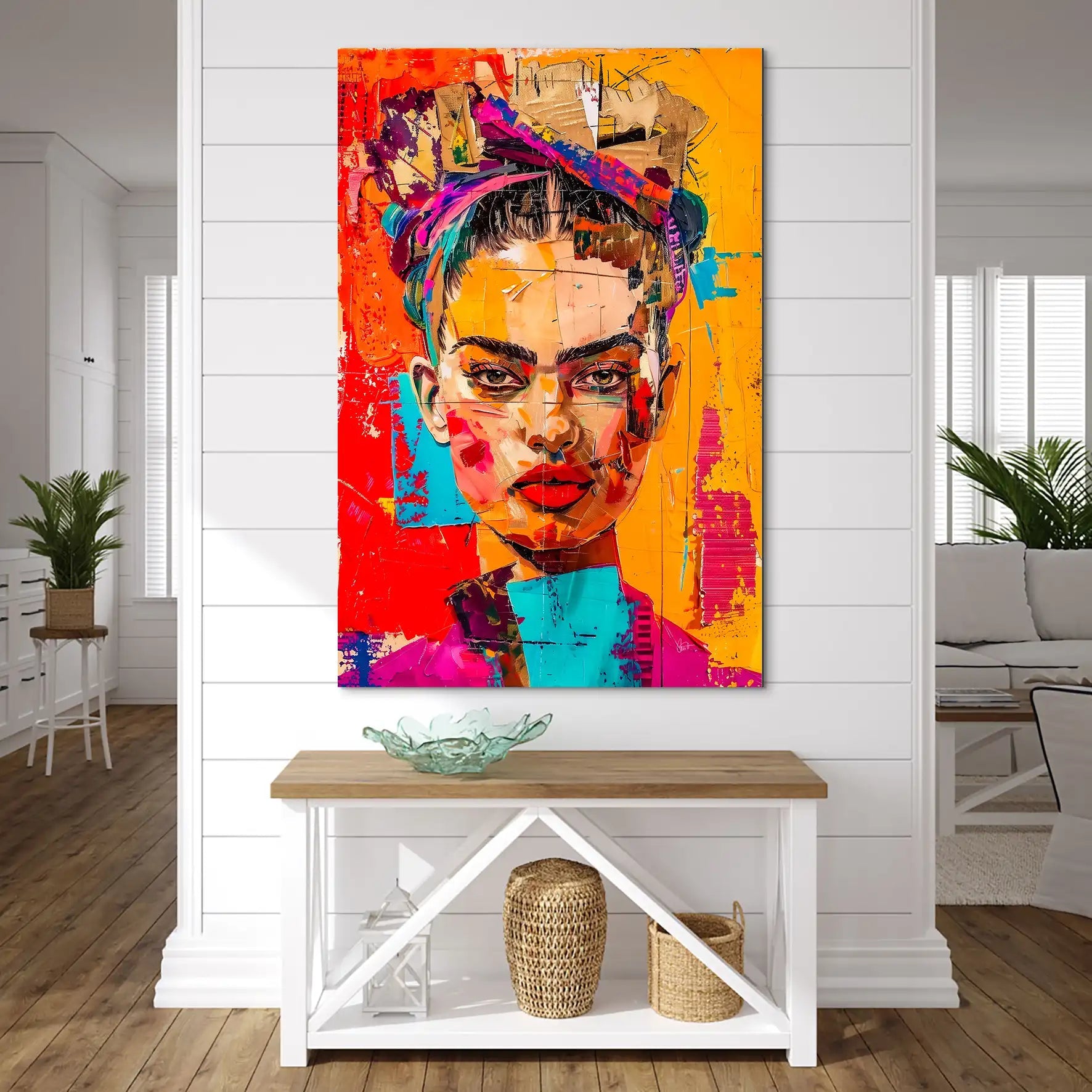 Frida Street Art Style AluDibond Bild INGALERIE