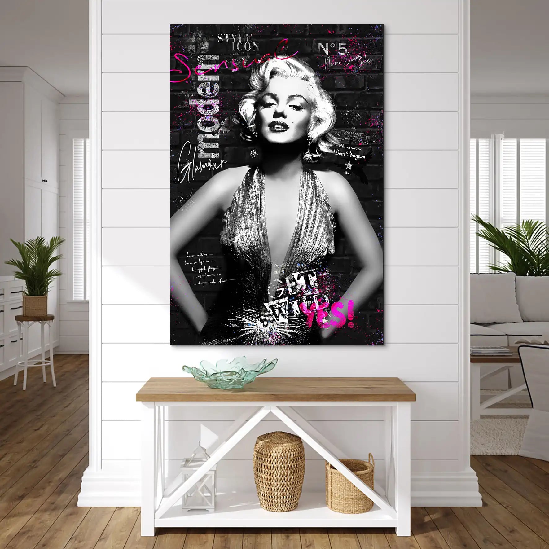 Marilyn Get Wild AluDibond Bild INGALERIE