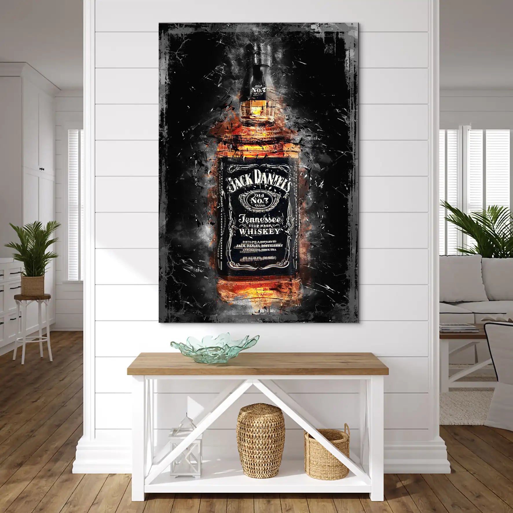 Jack Whisky Abstrakt AluDibond Bild INGALERIE