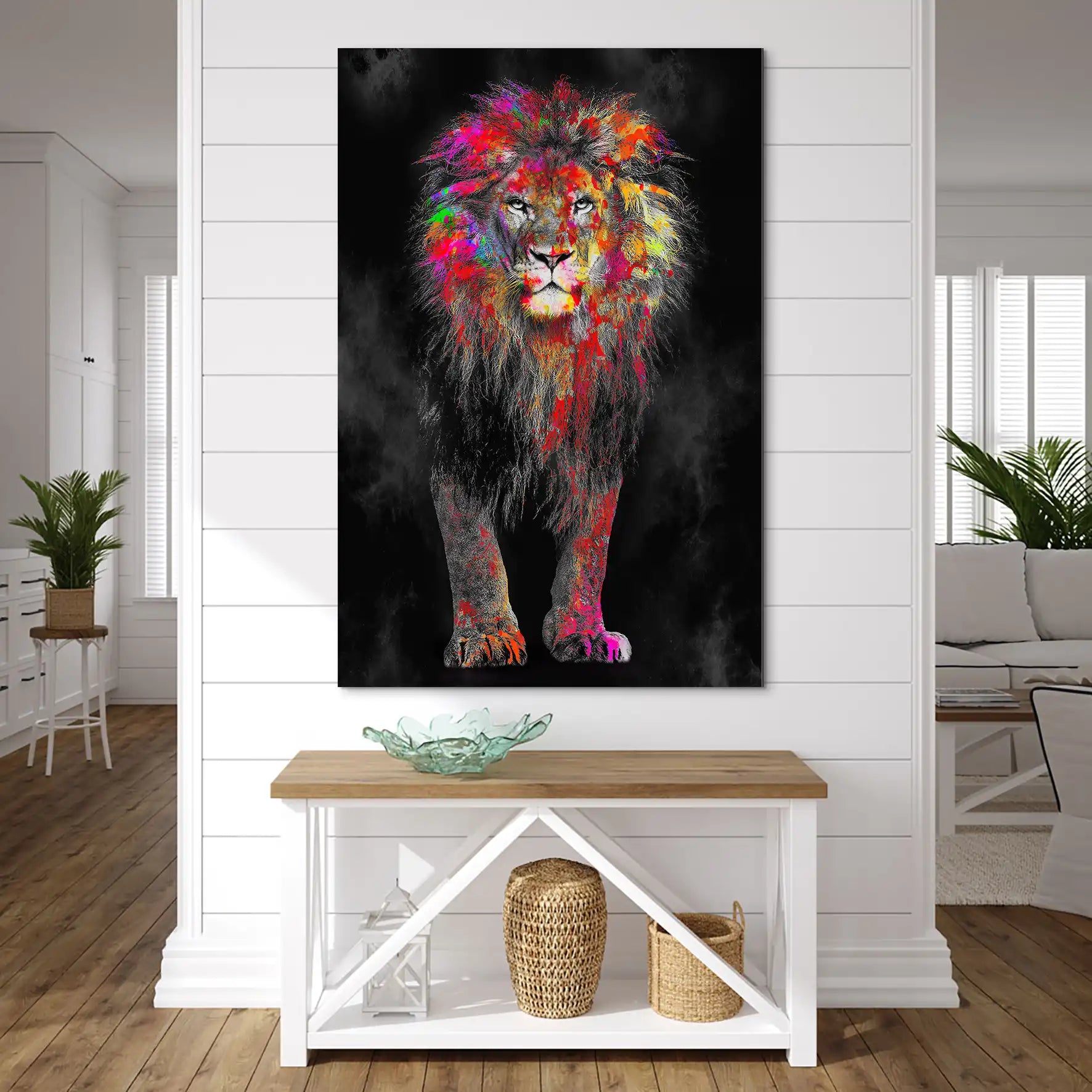 Lion Color Style AluDibond Bild INGALERIE