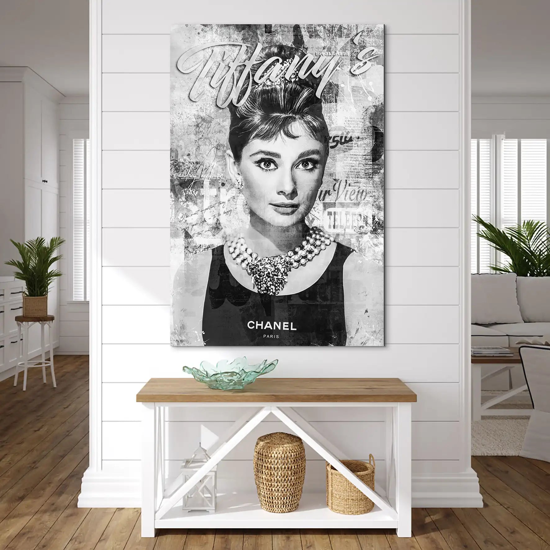 Audrey Tiffany Black Art AluDibond Bild INGALERIE