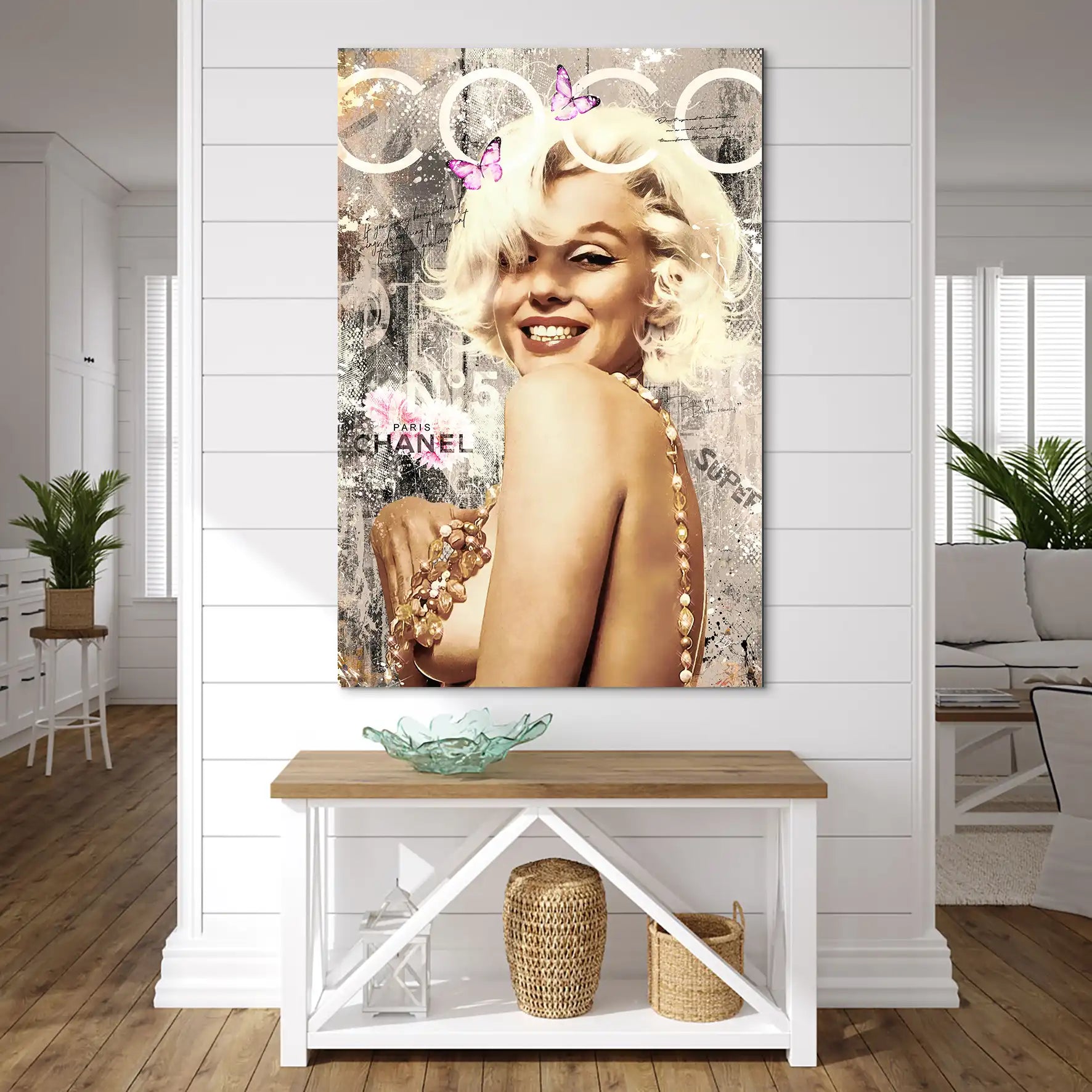 Marilyn Coco Retro AluDibond Bild INGALERIE