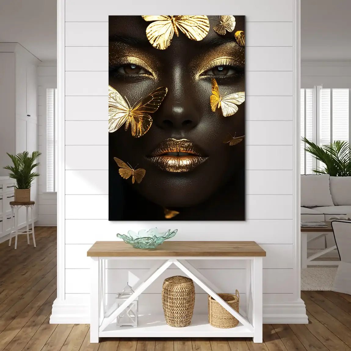 Golden Butterfly AluDibond Bild INGALERIE