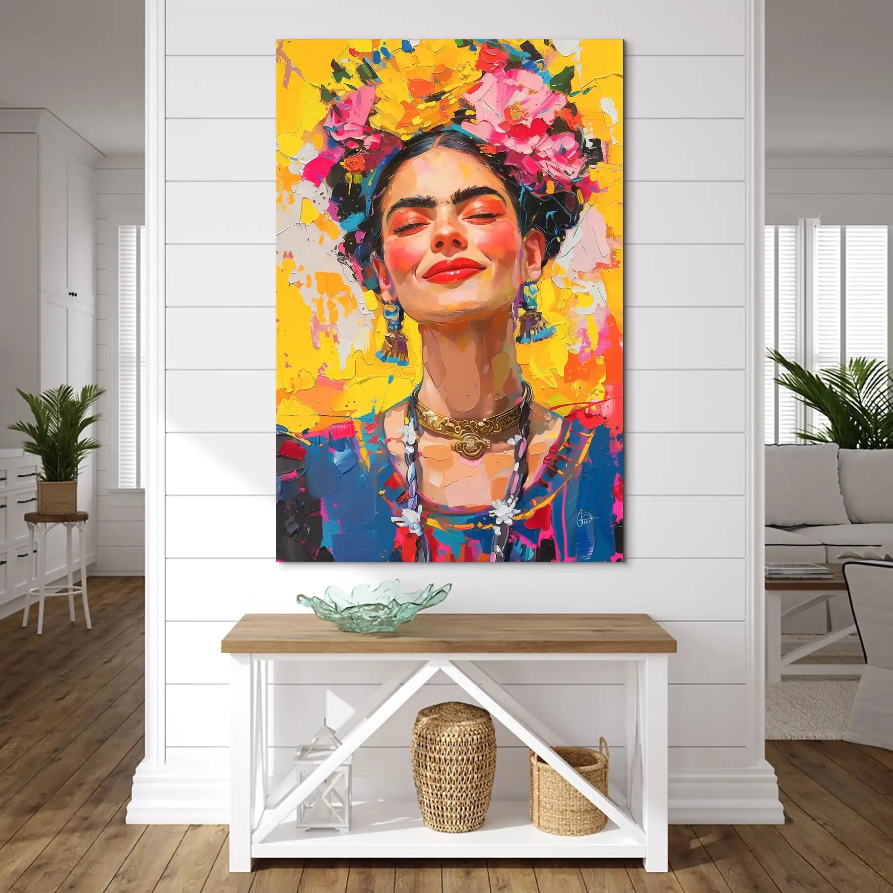 Frida Smile AluDibond Bild INGALERIE