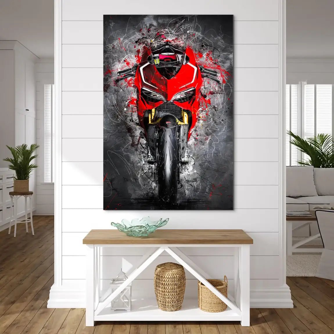 Ducati Panigale Abstrakt Nr.4 AluDibond Bild INGALERIE